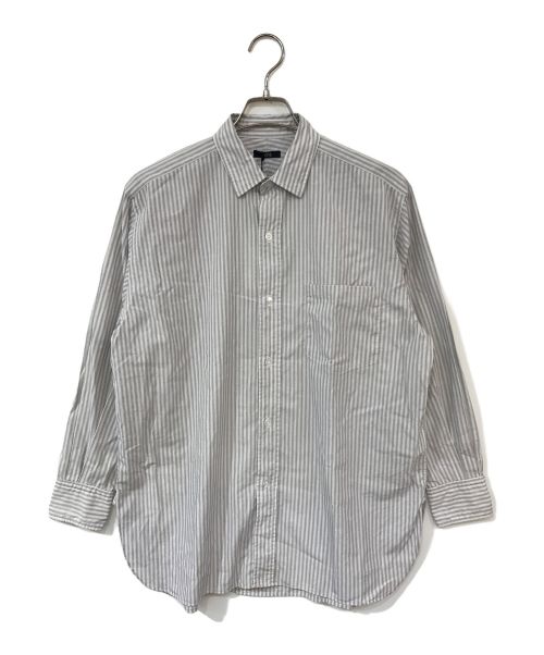 YLEVE（イレーヴ）YLEVE (イレーヴ) ストライプシャツ グレー サイズ:1の古着・服飾アイテム