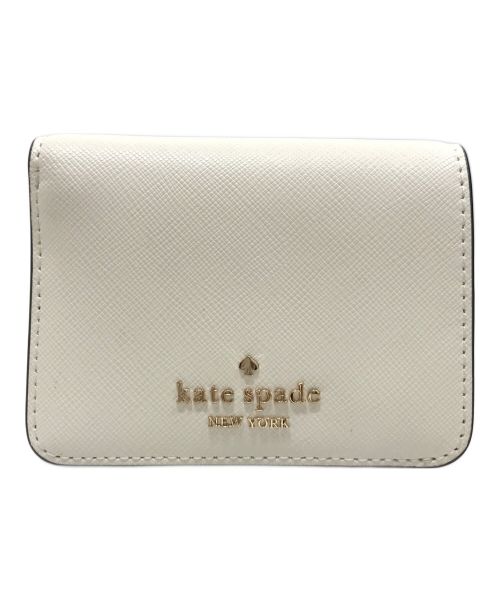 Kate Spade（ケイトスペード）Kate Spade (ケイトスペード) マディソン スモール バイフォールド ウォレット ホワイトの古着・服飾アイテム