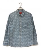 SUPREMEシュプリーム）の古着「arc jacquard denim shirt」｜ブルー