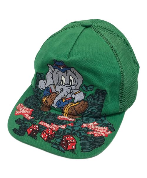 SUPREME（シュプリーム）Supreme (シュプリーム) Elephant Mesh Back 5-Panel グリーンの古着・服飾アイテム