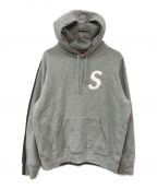 SUPREMEシュプリーム）の古着「s logo split hooded sweatshirt」｜グレー