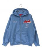 SUPREMEシュプリーム）の古着「Salvation zip up hooded sweatshirt」｜ブルー