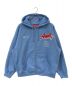 Supreme（シュプリーム）の古着「Salvation zip up hooded sweatshirt」｜ブルー