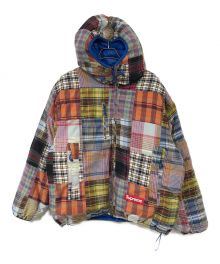 SUPREME（シュプリーム）の古着「Madras reversible windstopper puffer jacket」｜マルチカラー×ブルー