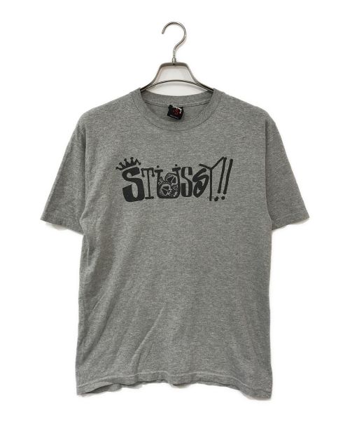 stussy（ステューシー）stussy (ステューシー) オールドプリントTシャツ グレー サイズ:Ｓの古着・服飾アイテム