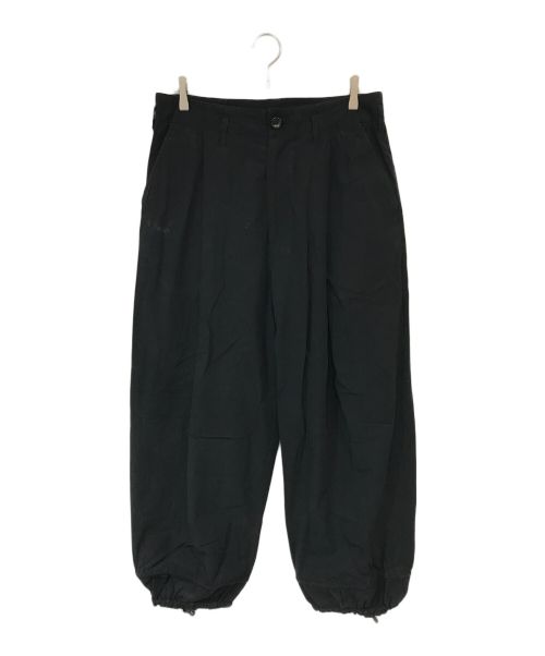 VOAAOV（ヴォアーブ）VOAAOV (ヴォアーブ) High Twisted Organic Cotton Tuck Wide Pants ブラック サイズ:2の古着・服飾アイテム