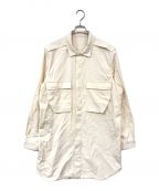 RICK OWENSリックオウエンス）の古着「FIELD SHIRT」｜アイボリー