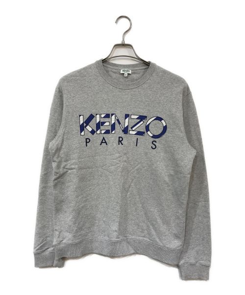 KENZO（ケンゾー）KENZO (ケンゾー) 刺繍スウェット グレー サイズ:Ｍの古着・服飾アイテム