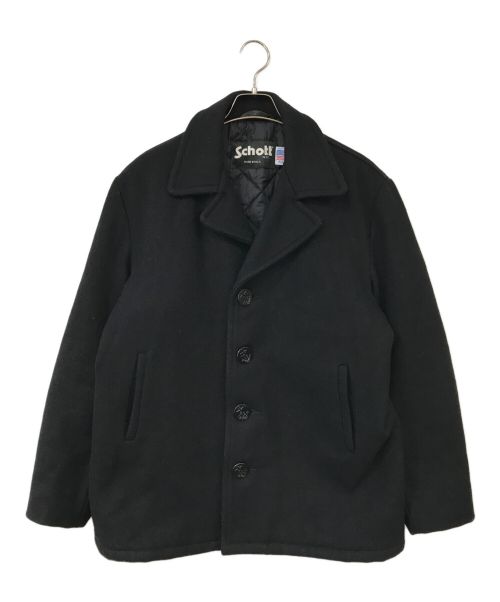 Schott（ショット）Schott (ショット) Pコート ブラック サイズ:42の古着・服飾アイテム