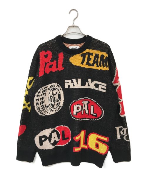 PALACE（パレス）PALACE (パレス) GASSED KNIT ブラック サイズ:XLの古着・服飾アイテム