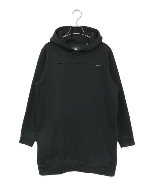 G-STAR RAW（ジースターロゥ）G-STAR RAW (ジースターロゥ) BACK TEXT HOODED DRESS ブラック サイズ:XSの古着・服飾アイテム