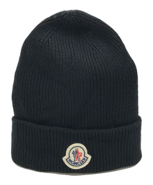 MONCLER（モンクレール）MONCLER (モンクレール) WOOL BEANIE ブラックの古着・服飾アイテム