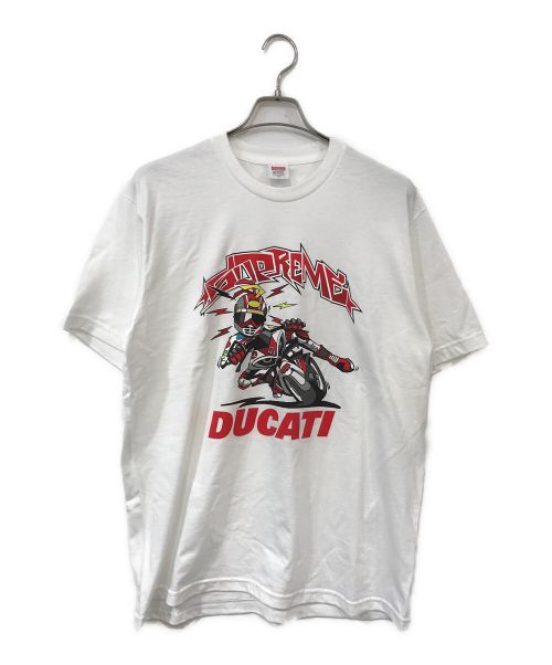 SUPREME（シュプリーム）SUPREME (シュプリーム) DUCATI (ドゥカティ) Bike Tee ホワイト サイズ:Ｍの古着・服飾アイテム