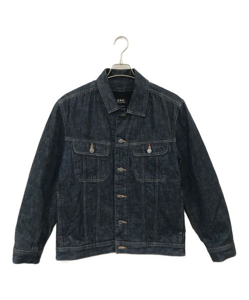 A.P.C.（アーペーセー）A.P.C. (アーペーセー) 裏ボアジャケット ブルー サイズ:Sの古着・服飾アイテム