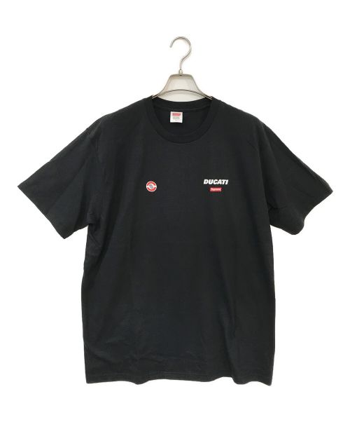 SUPREME（シュプリーム）SUPREME (シュプリーム) DUCATI (ドゥカティ) Ducati Logos Tee ブラック サイズ:Lの古着・服飾アイテム