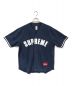 Supreme（シュプリーム）の古着「Ultrasuede Mesh Baseball Jersey」｜ネイビー