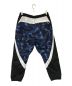 A BATHING APE (アベイシングエイプ) Blue camo black track pants ブルー サイズ:L：8000円