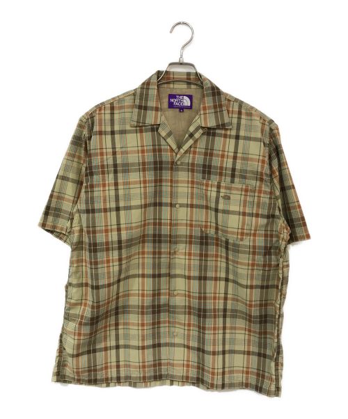 THE NORTHFACE PURPLELABEL（ザ・ノースフェイス パープルレーベル）THE NORTHFACE PURPLELABEL (ザ・ノースフェイス パープルレーベル) Madras Field H/S Shirt ベージュ サイズ:Ｓの古着・服飾アイテム