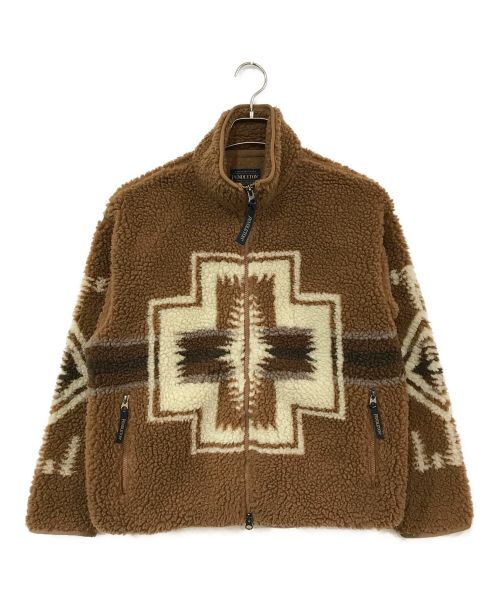 PENDLETON（ペンドルトン）PENDLETON (ペンドルトン) フリースジャケット ブラウン サイズ:Sの古着・服飾アイテム