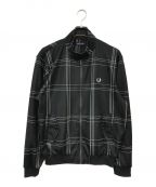 FRED PERRYフレッドペリー）の古着「Tartan Track Jacket」｜ブラック