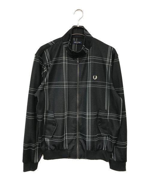 FRED PERRY（フレッドペリー）FRED PERRY (フレッドペリー) Tartan Track Jacket ブラック サイズ:Ｌの古着・服飾アイテム