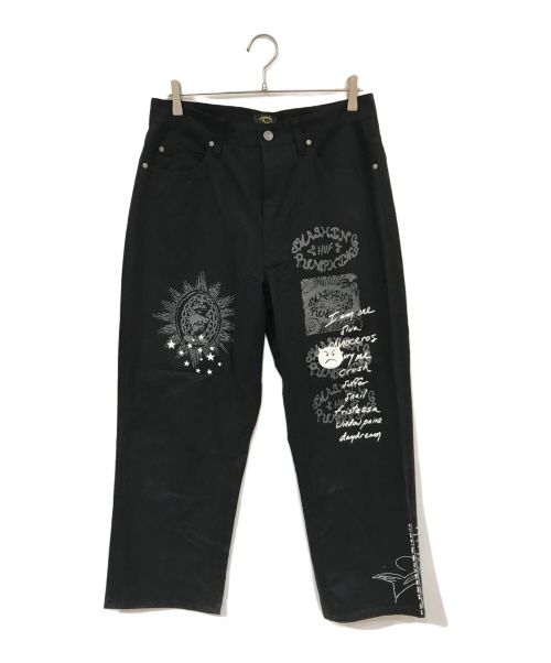 HUF（ハフ）HUF (ハフ) THE SMSHING PUMPKINS MUZZLE 5-POCKET PANT ブラック サイズ:W32の古着・服飾アイテム