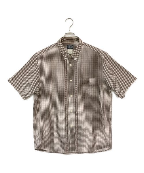 stussy（ステューシー）stussy (ステューシー) BDチェックシャツ ブラウン サイズ:XLの古着・服飾アイテム