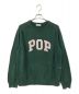 POP TRADING COMPANY（ポップトレーディングカンパニー）の古着「arch knitted crewneck」｜グリーン