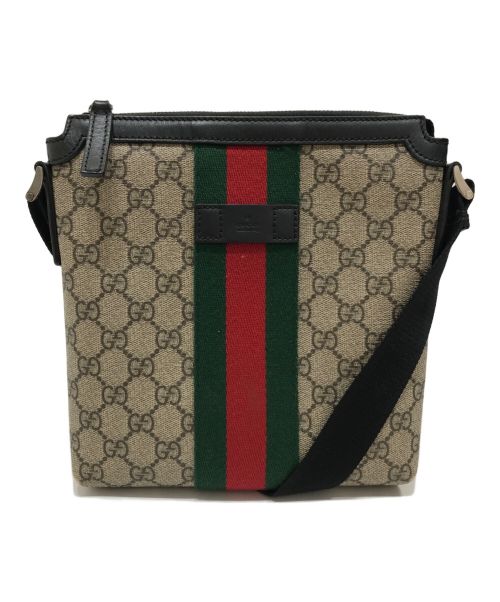 GUCCI（グッチ）GUCCI (グッチ) GGスプリームシェリーラインショルダーバッグ ベージュの古着・服飾アイテム