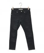 JOHN LAWRENCE SULLIVANジョン ローレンス サリバン）の古着「RIGID DENIM TAPERED PANTS」｜ブラック