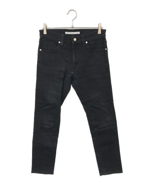 JOHN LAWRENCE SULLIVAN（ジョン ローレンス サリバン）JOHN LAWRENCE SULLIVAN (ジョンローレンスサリバン) RIGID DENIM TAPERED PANTS ブラック サイズ:44の古着・服飾アイテム