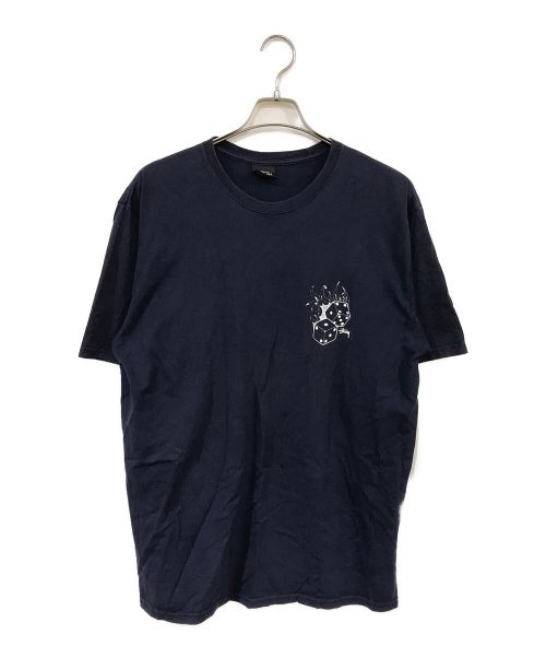 stussy（ステューシー）stussy (ステューシー) FIRE DISE TEE ネイビー サイズ:Lの古着・服飾アイテム