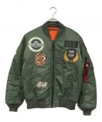 AVIREXアヴィレックス）の古着「TOP GUN MA-1フライトジャケット」｜グリーン