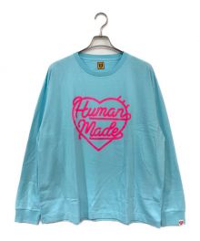 HUMAN MADE（ヒューマンメイド）の古着「Heart l/s t-shirt」｜ブルー