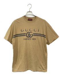 GUCCI（グッチ）の古着「プリントTシャツ」｜ブラウン