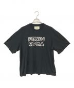 FENDI×MARC JACOBSフェンディ×マークジェイコブス）の古着「プリントTシャツ」｜ブラック