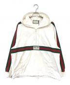 GUCCIグッチ）の古着「Caotton canvas windbreaker」｜ホワイト