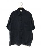 6(ROKU) BEAUTY&YOUTHロク ビューティーアンドユース）の古着「シアーシャツ」｜ネイビー