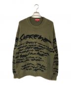 SUPREMEシュプリーム）の古着「Futura Sweater」｜オリーブ