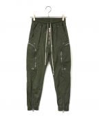 RICK OWENSリックオウエンス）の古着「Bauhaus Cargo Pants」｜グリーン