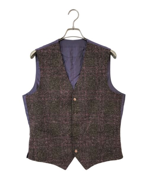 ISAIA（イザイア）ISAIA (イザイア) ジレ ブラウン×パープル サイズ:記載なしの古着・服飾アイテム