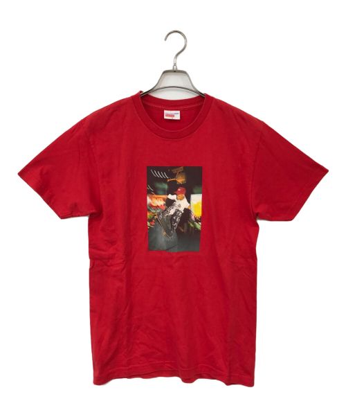 SUPREME（シュプリーム）Supreme (シュプリーム) COMME des GARCONS SHIRT (コムデギャルソンシャツ) Harold Hunter Photo Tee レッド サイズ:Mの古着・服飾アイテム