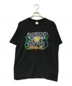 SUPREMEシュプリーム）の古着「crest tee」｜ブラック