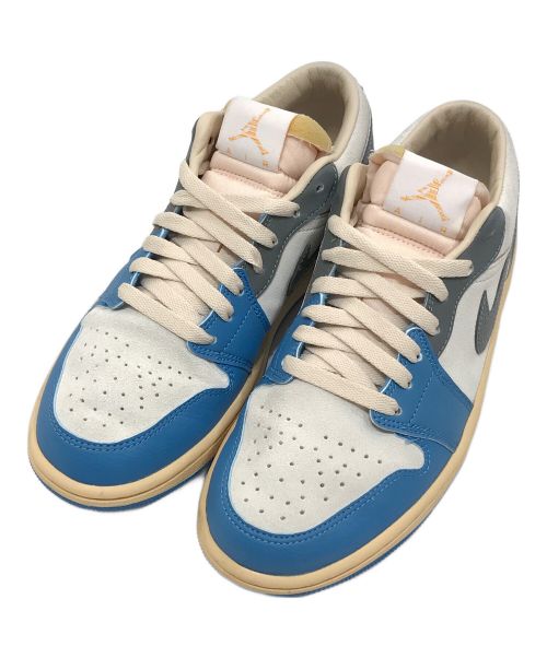 NIKE（ナイキ）NIKE (ナイキ) AIR JORDAN 1 LOW SE ブルー×ホワイト サイズ:24.5㎝の古着・服飾アイテム