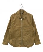 DIESELディーゼル）の古着「COTTON S-RAFF OVERSHIRT WITH ZIP CLOSURE」｜ブラウン