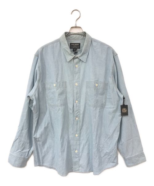 FILSON（フィルソン）FILSON (フィルソン) chambray cpo shirt ブルー サイズ:XLの古着・服飾アイテム