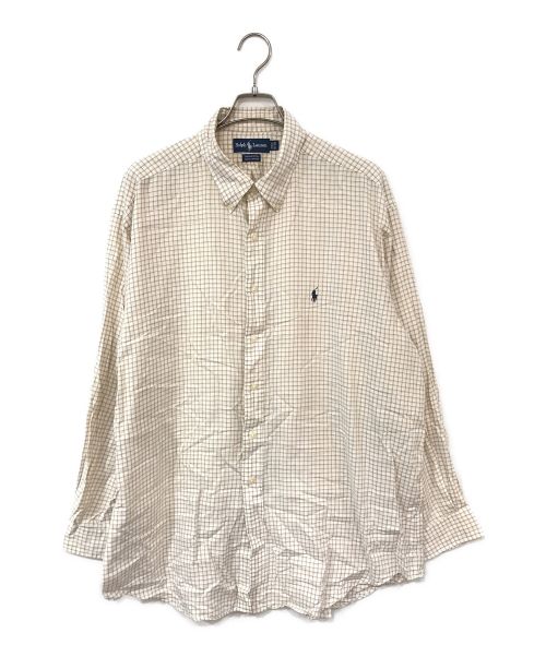 RALPH LAUREN（ラルフローレン）RALPH LAUREN (ラルフローレン) ボタンダウンシャツ ブラウン サイズ:18-35の古着・服飾アイテム