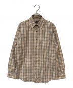 BURBERRY BLACK LABELバーバリーブラックレーベル）の古着「ノバチェックシャツ」｜ベージュ