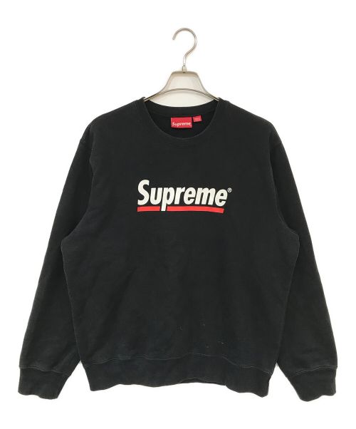 SUPREME（シュプリーム）Supreme (シュプリーム) Underline Crewneck ブラック サイズ:Lの古着・服飾アイテム