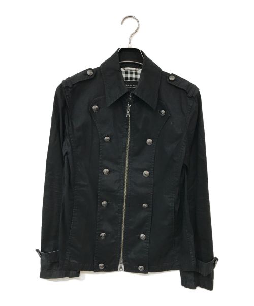 BURBERRY BLACK LABEL（バーバリーブラックレーベル）BURBERRY BLACK LABEL (バーバリーブラックレーベル) ナポレオン ブルゾン ブラック サイズ:Ｍの古着・服飾アイテム